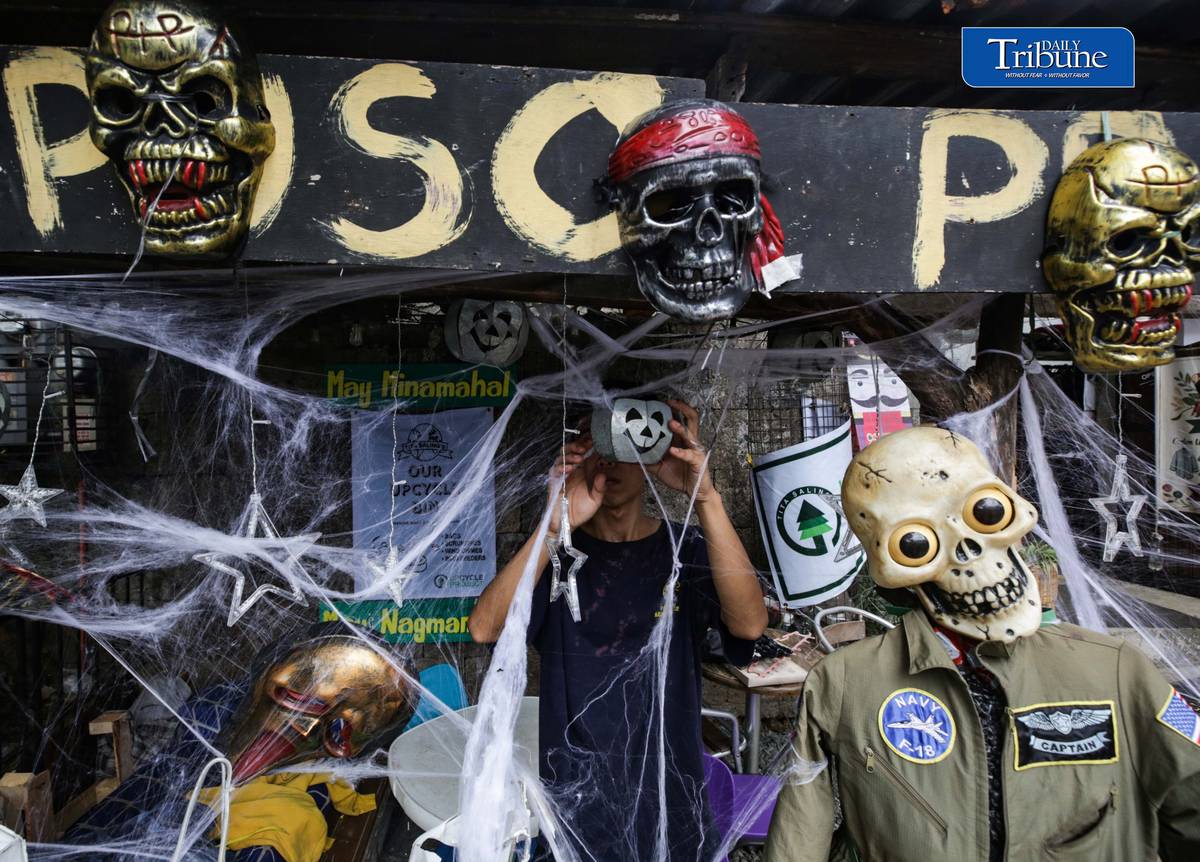 (October 29 2026) Halloween decorations displayed outside the establishment of the PURO PUSO Project in Quezon City on Thursday, October 29, 2026, in preparation for a Filipino traditional Undas observances.. The initiative aims to bring festive cheer to the neighborhood while supporting families and children in need. Photo/Analy Labor