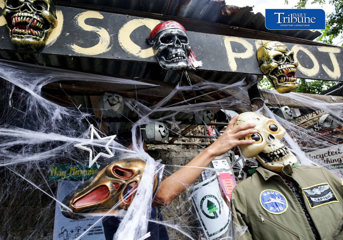(October 29 2026) Halloween decorations displayed outside the establishment of the PURO PUSO Project in Quezon City on Thursday, October 29, 2026, in preparation for a Filipino traditional Undas observances.. The initiative aims to bring festive cheer to the neighborhood while supporting families and children in need. Photo/Analy Labor