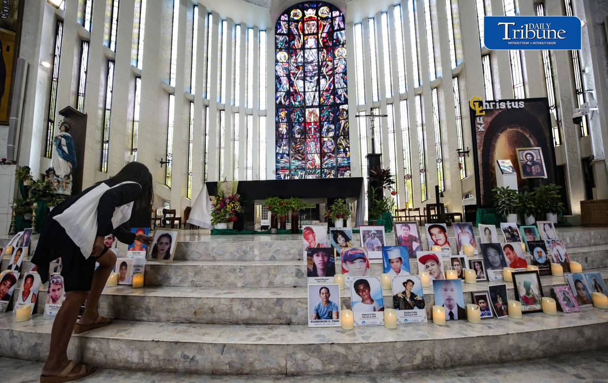 (October 29 2026) Families began visiting their departed loved ones ahead of All Souls’ Day at St. Peter Parish: Shrine of Leaders Columbarium in Quezon City on Thursday, October 29, 2026. Photo/Analy Labor
(October 29 2026) Families of EJK victims of former President Rodrigo Duterte's drug war observe All Soul's Day, through a mass with the theme Paghilom with Fr. Flaviano L. Villanueva, SVD, on Thursday, October 29, 2026 at Divine Word Shrine, Christ the King Mission Seminary, in Quezon City. Photo/Analy Labor