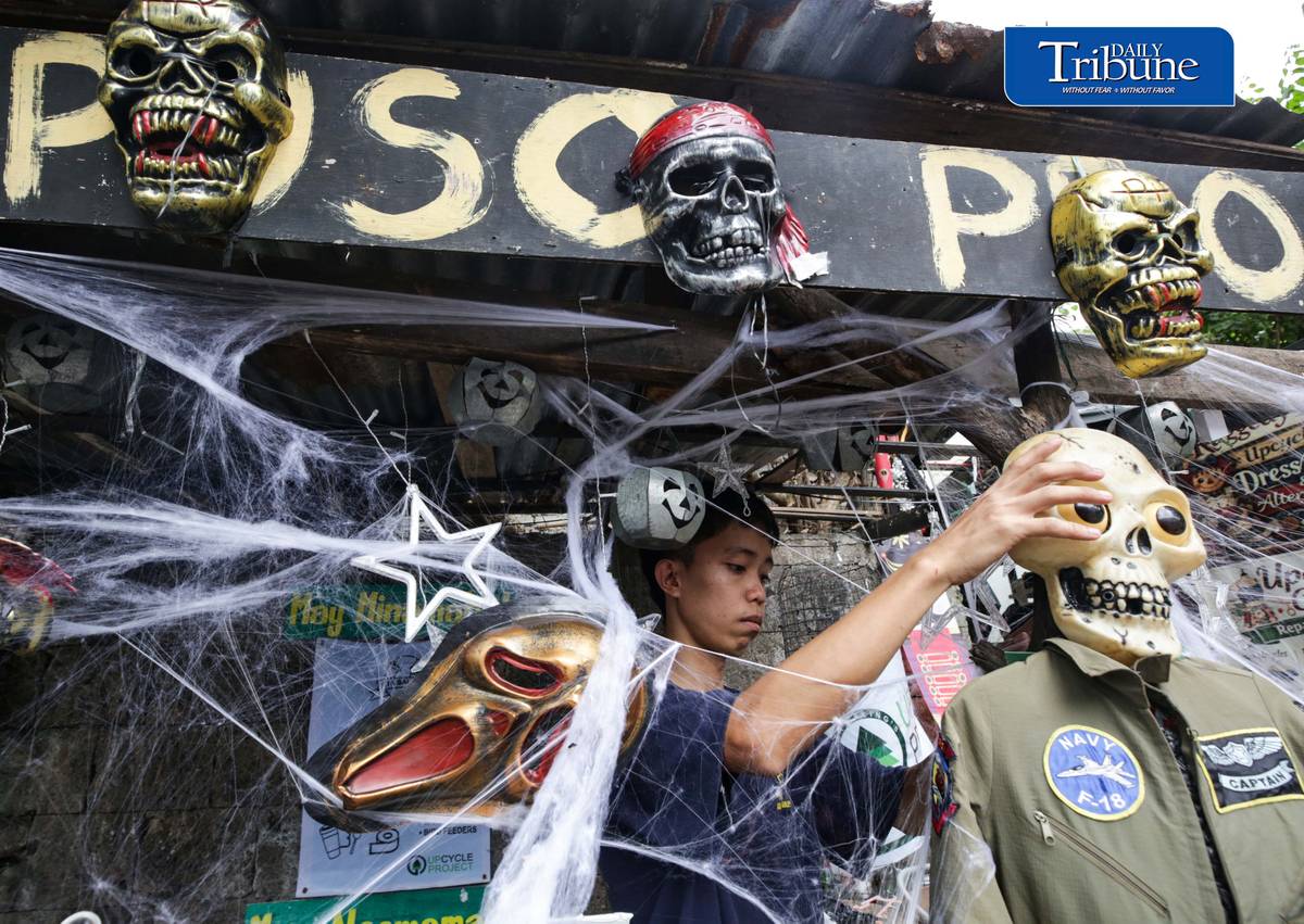 (October 29 2026) Halloween decorations displayed outside the establishment of the PURO PUSO Project in Quezon City on Thursday, October 29, 2026, in preparation for a Filipino traditional Undas observances.. The initiative aims to bring festive cheer to the neighborhood while supporting families and children in need. Photo/Analy Labor