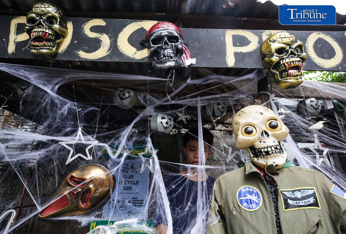 (October 29 2026) Halloween decorations displayed outside the establishment of the PURO PUSO Project in Quezon City on Thursday, October 29, 2026, in preparation for a Filipino traditional Undas observances.. The initiative aims to bring festive cheer to the neighborhood while supporting families and children in need. Photo/Analy Labor