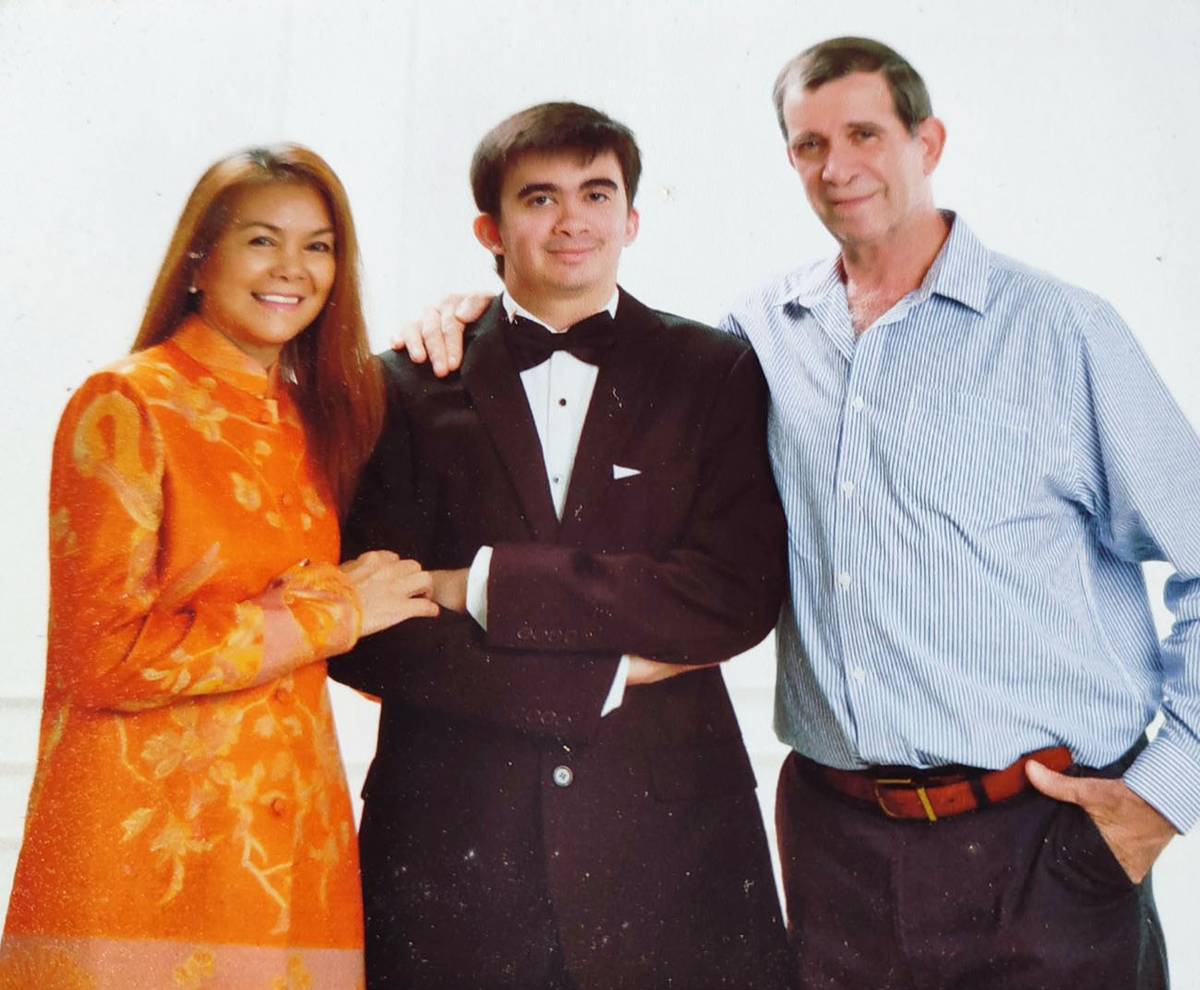 Mike and Rose Hennessy with son Nicolas.