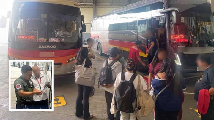 OFFICIALS from the Land Transportation Franchising and Regulatory Board inspect a public bus during safety monitoring operations at a Metro Manila terminal on Thursday, ensuring passenger safety and vehicle roadworthiness ahead of the Undas holiday rush.