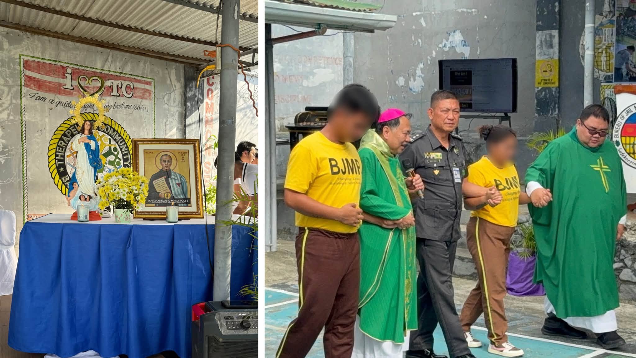 Laoag bishop leads Mass, Marian devotion at Batac District Jail