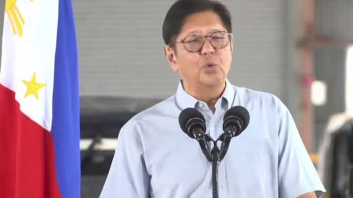 President Ferdinand R. Marcos Jr. urges Sazgar Philippines Inc. to expand its use of locally manufactured parts during the inauguration of its manufacturing and assembly plant in Biñan City, Laguna, on 29 October 2026. The facility is designed to assemble approximately 12,000 three-wheeled vehicles annually.