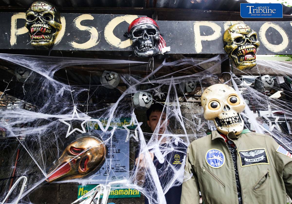 (October 29 2026) Halloween decorations displayed outside the establishment of the PURO PUSO Project in Quezon City on Thursday, October 29, 2026, in preparation for a Filipino traditional Undas observances.. The initiative aims to bring festive cheer to the neighborhood while supporting families and children in need. Photo/Analy Labor