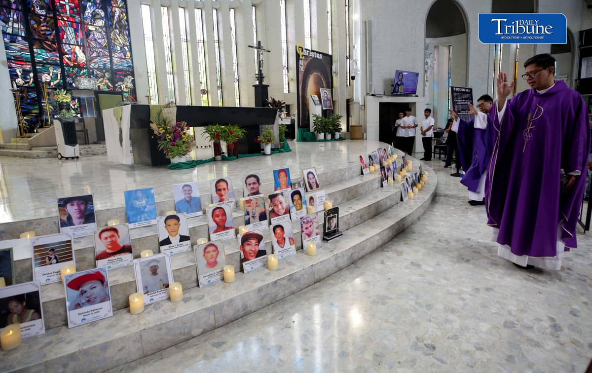 (October 29 2026) Families began visiting their departed loved ones ahead of All Souls’ Day at St. Peter Parish: Shrine of Leaders Columbarium in Quezon City on Thursday, October 29, 2026. Photo/Analy Labor
(October 29 2026) Families of EJK victims of former President Rodrigo Duterte's drug war observe All Soul's Day, through a mass with the theme Paghilom with Fr. Flaviano L. Villanueva, SVD, on Thursday, October 29, 2026 at Divine Word Shrine, Christ the King Mission Seminary, in Quezon City. Photo/Analy Labor