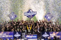 THE Milwaukee Brewers celebrate after beating the Tampa Bay Rays to win the franchise’s first ever World Series title at Tropicana Field in St. Petersburg, Florida on Wednesday.