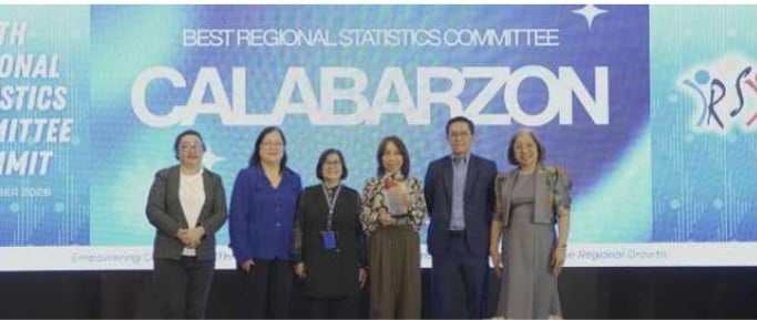 CALABARZON statistics committee ranks 3rd nationwide