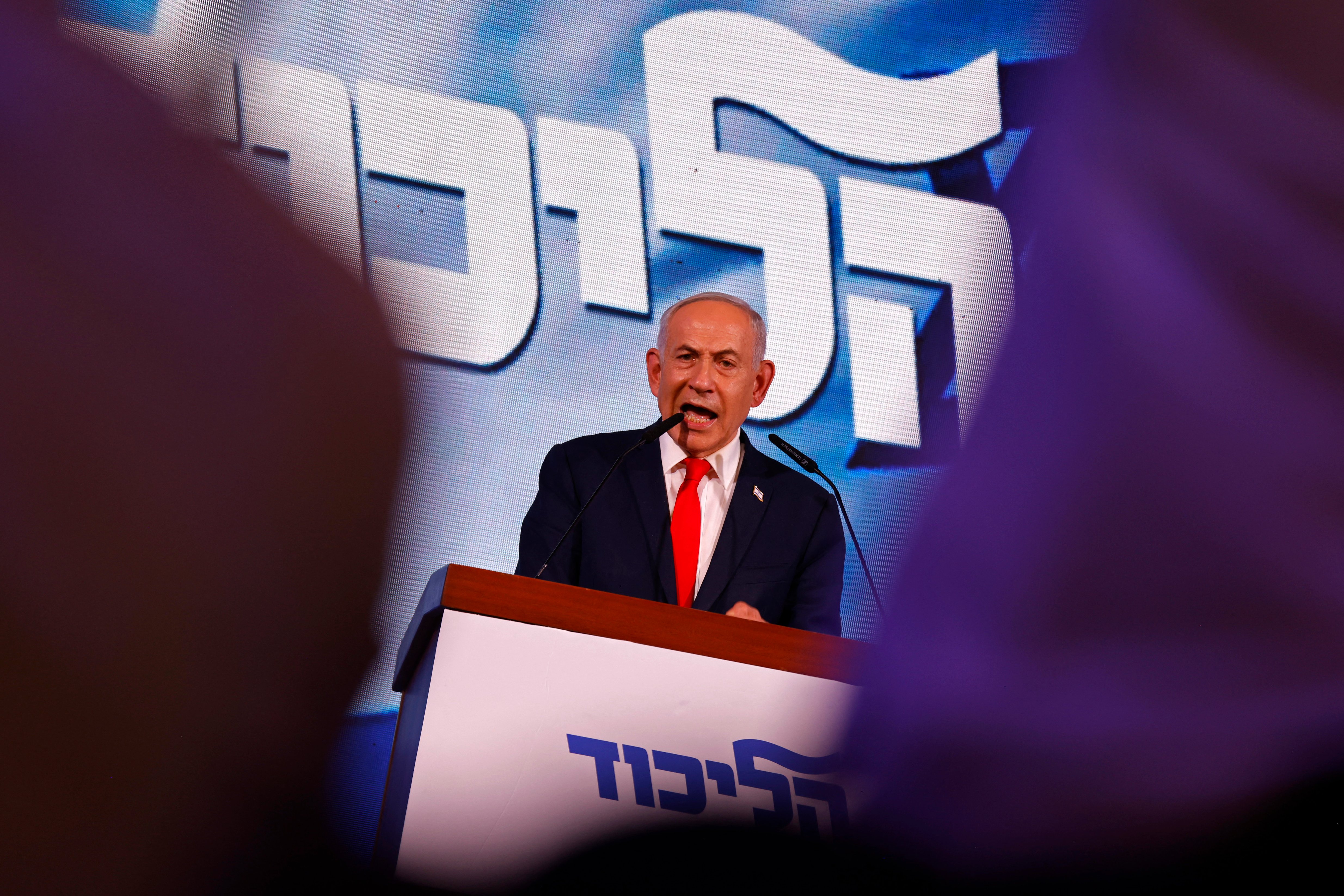 Netanyahu bloc wins most seats, but still short of majority