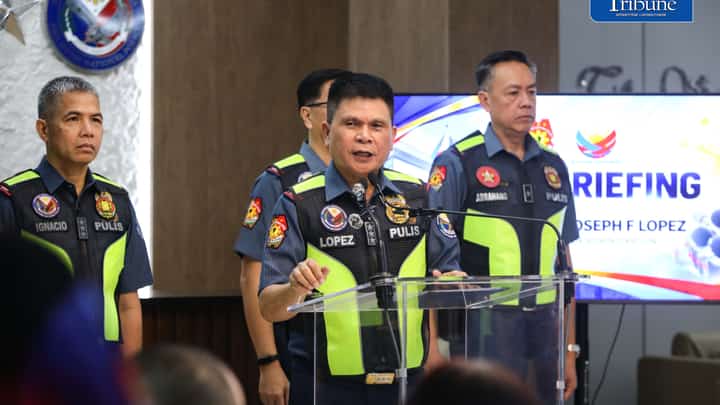 PNP Deputy Chief for Administration Lt. Gen. Wilson Joseph Lopez and other PNP officials, hold a press conference regarding the deadline of Senator Ronald Bato Dela Rosa for him to surrender held at Camp Crame on Friday, 30 October 2026. PNP urged Senator Ronald “Bato” dela Rosa, a former PNP chief, to surrender if he still has any love for the organization, they also also assured Dela Rosa of his safety if arrested and warned that groups helping him evade arrest could face criminal liability, following the expiration of the deadline for him to surrender.
