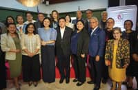 HON. Beverly Lorraine C. Ho, Hon. Edwin M. Mercado and Hon. Margarita M. Gutierrez with the members of the management committee and medical executive committee of Cardinal Santos Medical Center