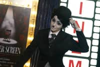 ANDREA Brillantes channeling the unmistakable look of Charlie Chaplin.