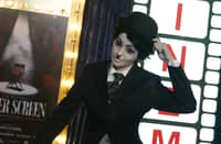 ANDREA Brillantes channeling the unmistakable look of Charlie Chaplin.