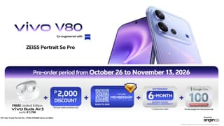 vivo V80 pre-orders open with P2,000 off and additional perks