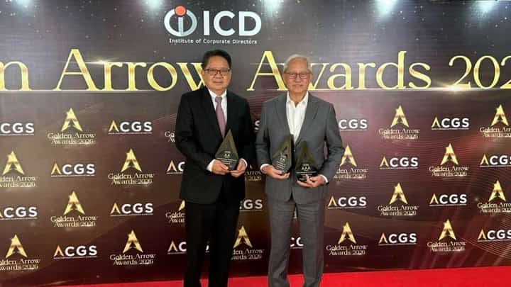 HERBERT Consunji (right), executive vice president and chief finance officer of DMCI Holdings Inc., director of Semirara Mining and Power Corp., and president and chief executive officer of Concreat Holdings Philippines; and Erlaster Sotto (left), independent director of DMCI Holdings Inc.
