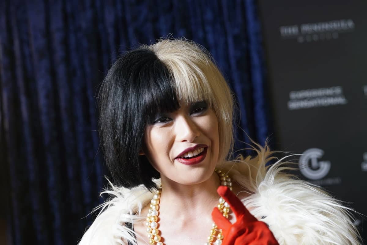 MICHELLE Dee serving villainous elegance as Cruella.