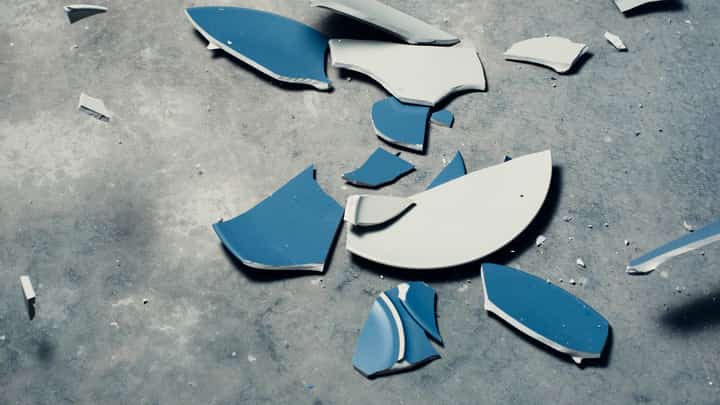 ANYTHING broken means bad omen.