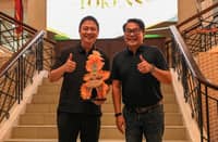 PHILIPPINE Sports Commission chairman Patrick Gregorio (left) and Bacolod City Mayor Greg Gasataya are on top of the preparations for the biggest Batang Pinoy meet that will be held in Bacolod City this December.