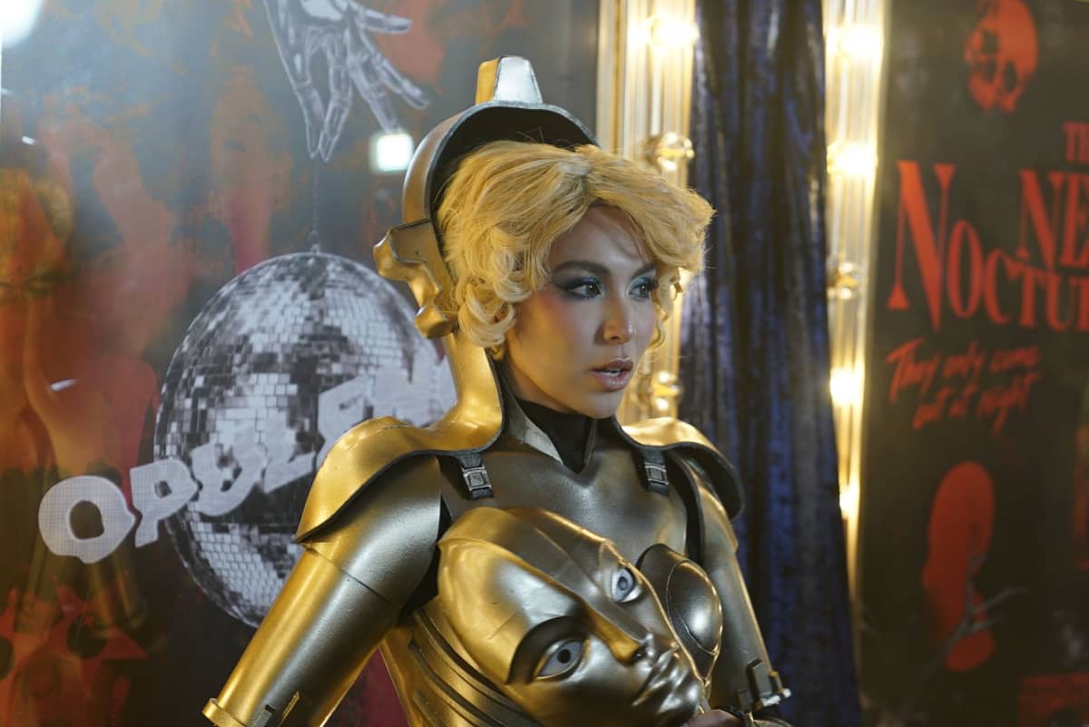 KYLINE Alcantara stepping into the metallic persona of Robot Maria.