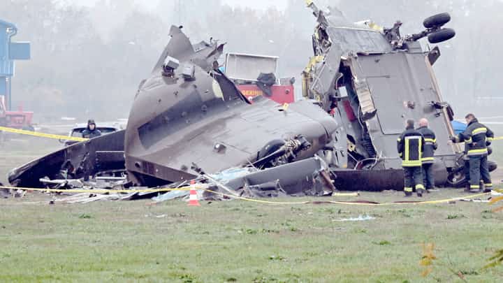 RESCUE team and police secure the crash site of an European Union Force helicopter near Brcko on 30 October 2026. Four Italian members of EUFOR were killed and 11 others injured the day prior when the Italian military helicopter conducting a training operation crashed, about 180 kilometers north of Sarajevo, Bosnia and Herzegovina.