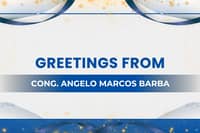 Greetings from Cong. Angelo Marcos Barba