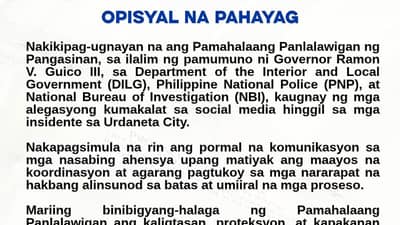 Pangasinan urges public to report child abuse claims through proper channels
