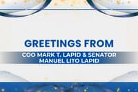 Greetings from, COO Mark T. Lapid & Senator Manuel Lito Lapid