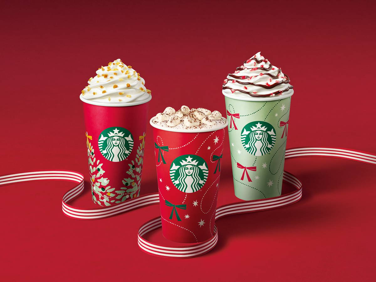 Holiday beverage trio.