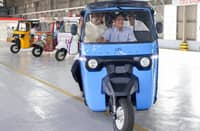 GREENER ride ahead New electric vehicle manufacturing plant in Laguna is expected to advance the country’s shift toward cleaner transportation while creating more than 3,000 jobs. President Ferdinand Marcos drives one of the vehicles at the facilitiy that will produce electric tricycles designed to offer drivers a more economical alternative to conventional units.