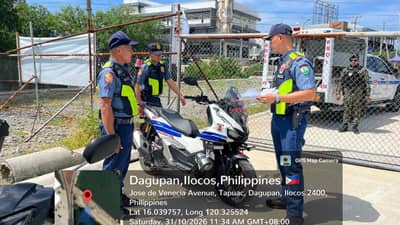 Dagupan police undergo surprise Undas security inspection
