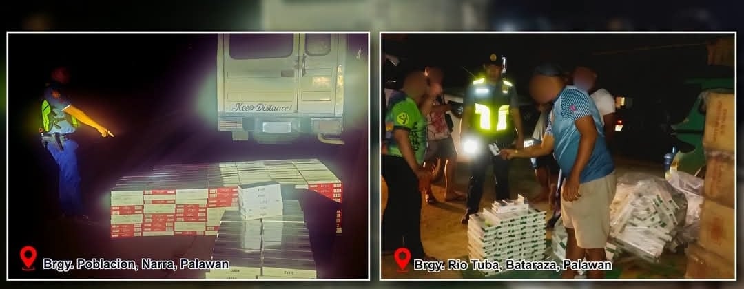 Palawan police seize ₱1.6M in illegal cigarettes