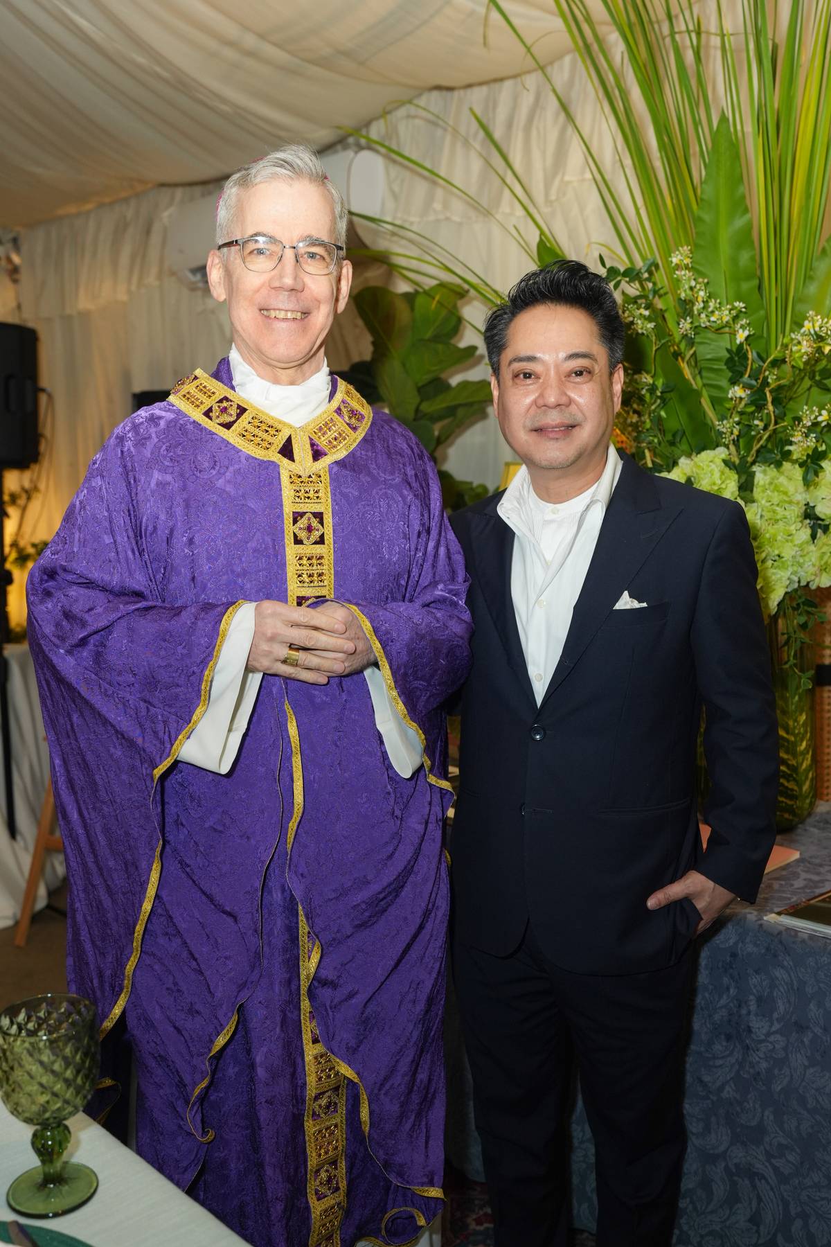 ARCHBISHOP Charles Brown and Noel dela Merced.