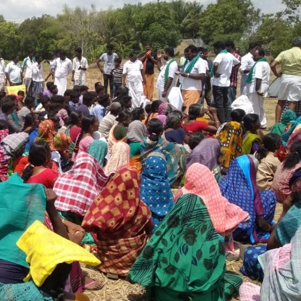 விளை நிலங்களில் கெயில் குழாய் அமைக்க விவசாயிகள் எதிர்ப்பு - நாகை போராட்ட களத்தில் சுயேட்சை வேட்பாளர்கள்