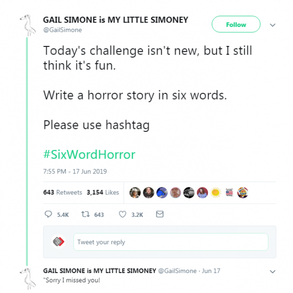 இணையத்தைத் திகிலாக்கும் #SixWordHorror டிரெண்ட்!