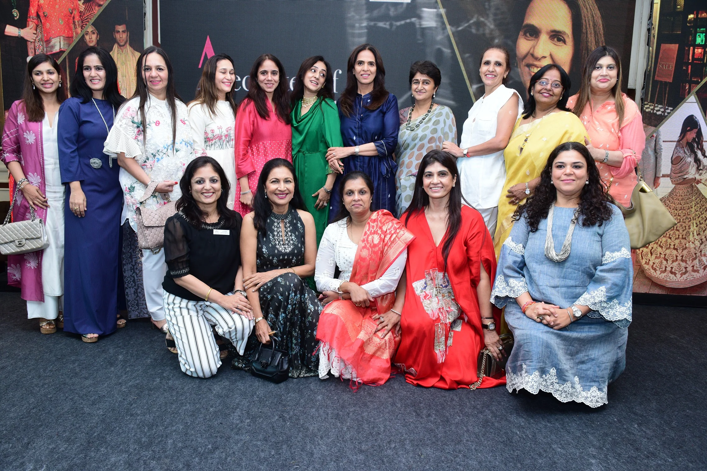 Anita Dongre with FLO team