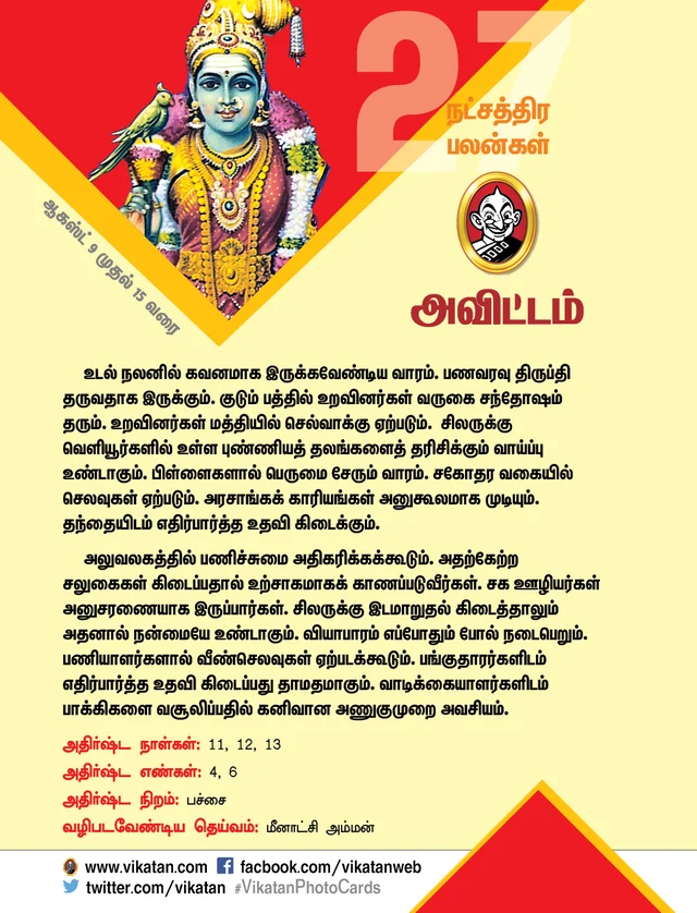 நட்சத்திர பலன்