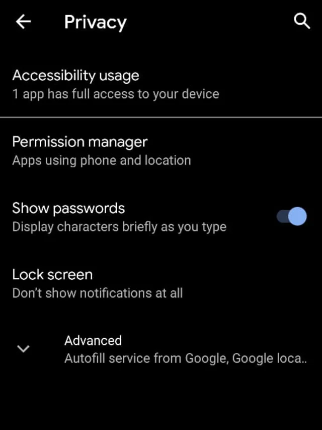 Privacy Controls