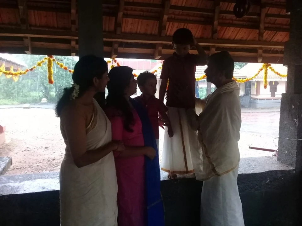 Jyothi Vijayakumar with his family