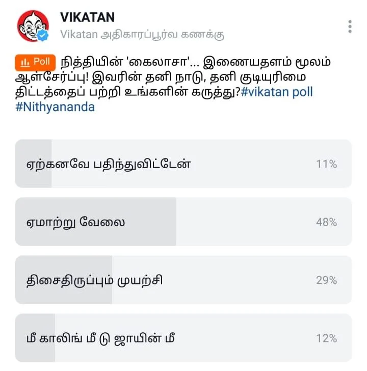 Kailaasa #VikatanPoll