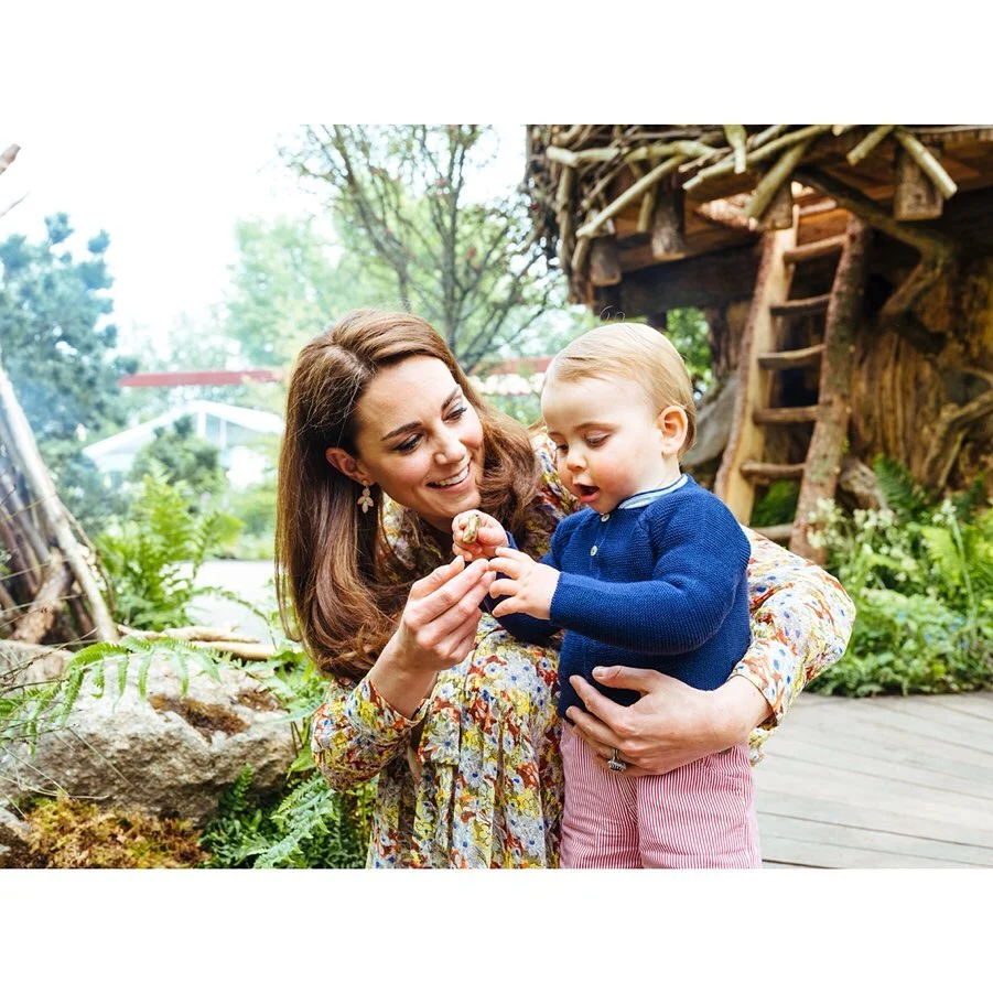 Kate Middleton with her son Louis