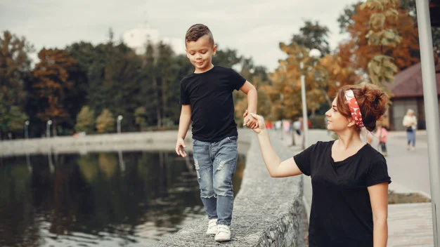 Mom and son
