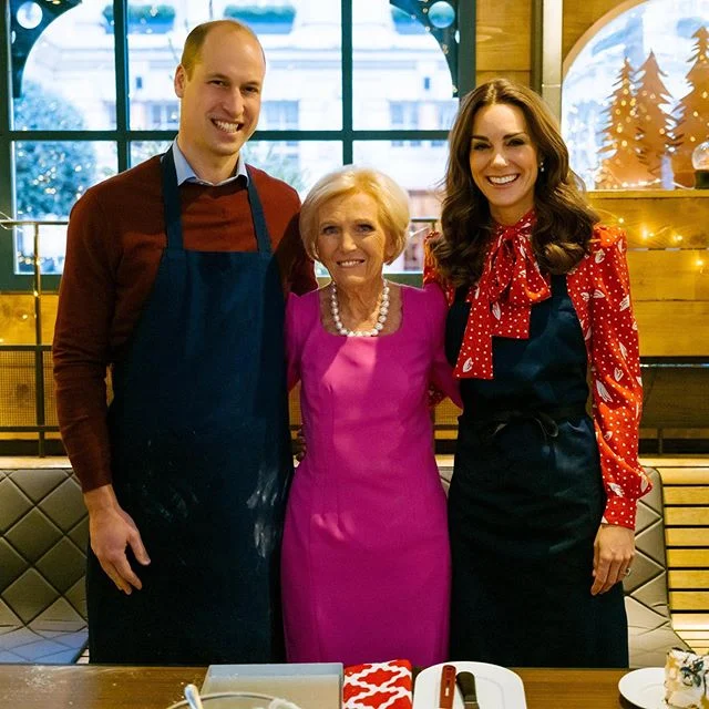 William, Kate Middleton and Chef Mary Berry