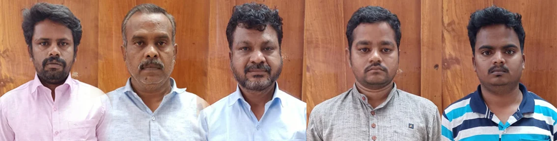 ‘பிட்காயின்’ மோசடியில் கைது செய்யப்பட்டவர்கள்