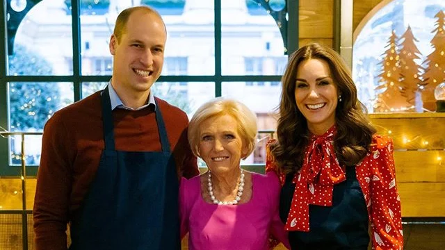 William, Kate Middleton and Chef Mary Berry