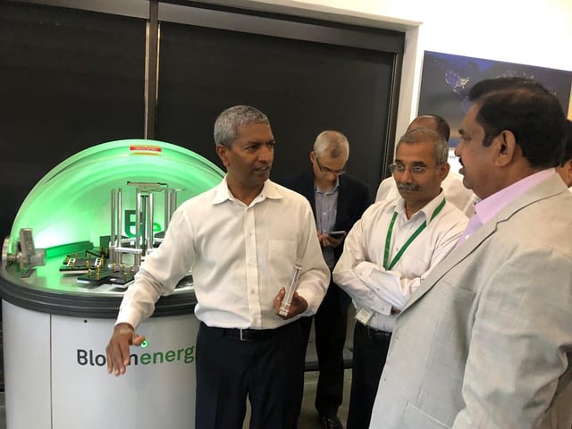 Edappadi Palaniswami with Bloom Energy Team